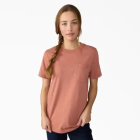 Chemise à manches courtes et poche pour femme