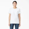 Chemise à manches courtes et poche pour femme