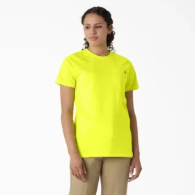 Chemise à manches courtes et poche pour femme