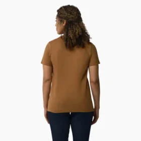 Chemise à manches courtes et poche pour femme