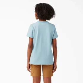Chemise à manches courtes et poche pour femme