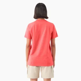 Chemise à manches courtes et poche pour femme
