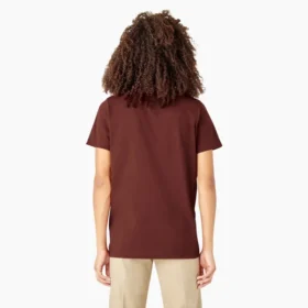Chemise à manches courtes et poche pour femme