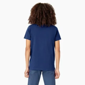 Chemise à manches courtes et poche pour femme