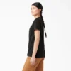 Chemise à manches courtes et poche pour femme