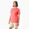 Chemise à manches courtes et poche pour femme