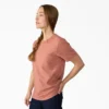 Chemise à manches courtes et poche pour femme