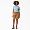 Chemise à manches courtes et poche pour femme