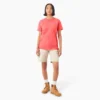 Chemise à manches courtes et poche pour femme