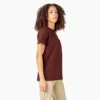 Chemise à manches courtes et poche pour femme