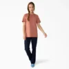 Chemise à manches courtes et poche pour femme