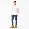 Chemise à manches courtes et poche pour femme