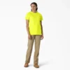 Chemise à manches courtes et poche pour femme