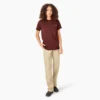 Chemise à manches courtes et poche pour femme