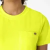 Chemise à manches courtes et poche pour femme