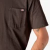 Chemise à manches courtes épaisse avec poche