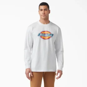 Chemise à manches longues avec logo graphique tricolore