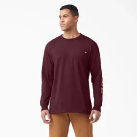 Chemise à manches longues avec poche et logo imprimé