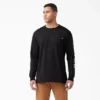 Chemise à manches longues avec poche et logo imprimé Chemise à manches longues avec poche et logo imprimé