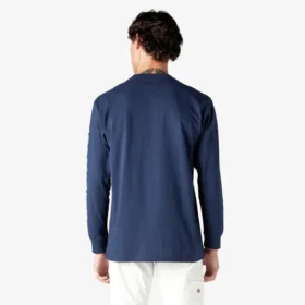 Chemise à manches longues avec poche et logo imprimé