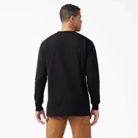 Chemise à manches longues avec poche et logo imprimé