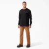 Chemise à manches longues avec poche et logo imprimé Chemise à manches longues avec poche et logo imprimé