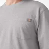 Chemise à manches longues avec poche et logo imprimé