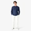 Chemise à manches longues avec poche et logo imprimé