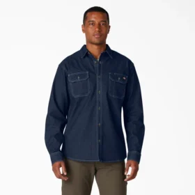 Chemise à manches longues en denim Flex