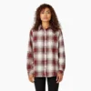 Chemise à manches longues en flanelle à carreaux pour femme Chemise à manches longues en flanelle à carreaux pour femme