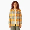 Chemise à manches longues en flanelle à carreaux pour femme Chemise à manches longues en flanelle à carreaux pour femme