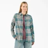 Chemise à manches longues en flanelle à carreaux pour femme Chemise à manches longues en flanelle à carreaux pour femme