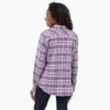 Chemise à manches longues en flanelle à carreaux pour femme Chemise à manches longues en flanelle à carreaux pour femme