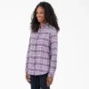 Chemise à manches longues en flanelle à carreaux pour femme Chemise à manches longues en flanelle à carreaux pour femme