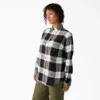Chemise à manches longues en flanelle à carreaux pour femme Chemise à manches longues en flanelle à carreaux pour femme
