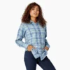 Chemise à manches longues en flanelle à carreaux pour femme Chemise à manches longues en flanelle à carreaux pour femme
