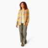 Chemise à manches longues en flanelle à carreaux pour femme Chemise à manches longues en flanelle à carreaux pour femme
