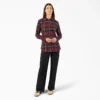 Chemise à manches longues en flanelle à carreaux pour femme Chemise à manches longues en flanelle à carreaux pour femme