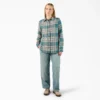 Chemise à manches longues en flanelle à carreaux pour femme Chemise à manches longues en flanelle à carreaux pour femme
