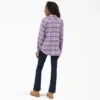 Chemise à manches longues en flanelle à carreaux pour femme Chemise à manches longues en flanelle à carreaux pour femme