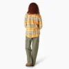 Chemise à manches longues en flanelle à carreaux pour femme Chemise à manches longues en flanelle à carreaux pour femme