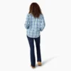 Chemise à manches longues en flanelle à carreaux pour femme Chemise à manches longues en flanelle à carreaux pour femme