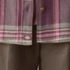 Chemise à manches longues en flanelle à carreaux pour femme Chemise à manches longues en flanelle à carreaux pour femme