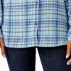 Chemise à manches longues en flanelle à carreaux pour femme Chemise à manches longues en flanelle à carreaux pour femme