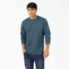 Chemise à manches longues et poche, en jersey épais chiné Chemise à manches longues et poche, en jersey épais chiné