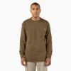 Chemise à manches longues et poche, en jersey épais chiné Chemise à manches longues et poche, en jersey épais chiné