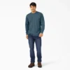 Chemise à manches longues et poche, en jersey épais chiné Chemise à manches longues et poche, en jersey épais chiné