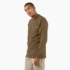 Chemise à manches longues et poche, en jersey épais chiné Chemise à manches longues et poche, en jersey épais chiné