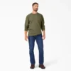 Chemise à manches longues et poche, en jersey épais chiné Chemise à manches longues et poche, en jersey épais chiné