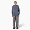 Chemise à manches longues et poche, en jersey épais chiné Chemise à manches longues et poche, en jersey épais chiné